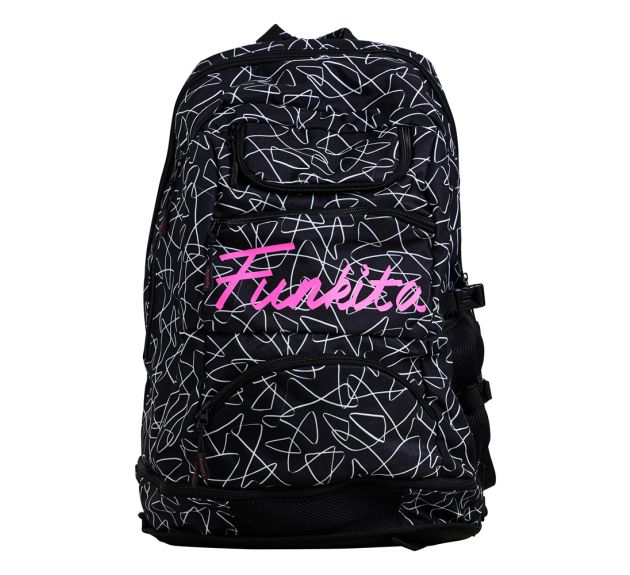 Black and white pink backpack clearance