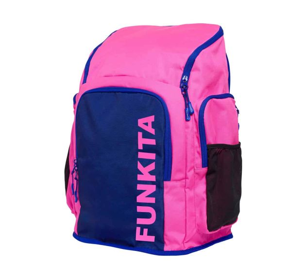 Funkita Tidal Blast Space Case Backpack Pink Purple Backpacks Swim Bags