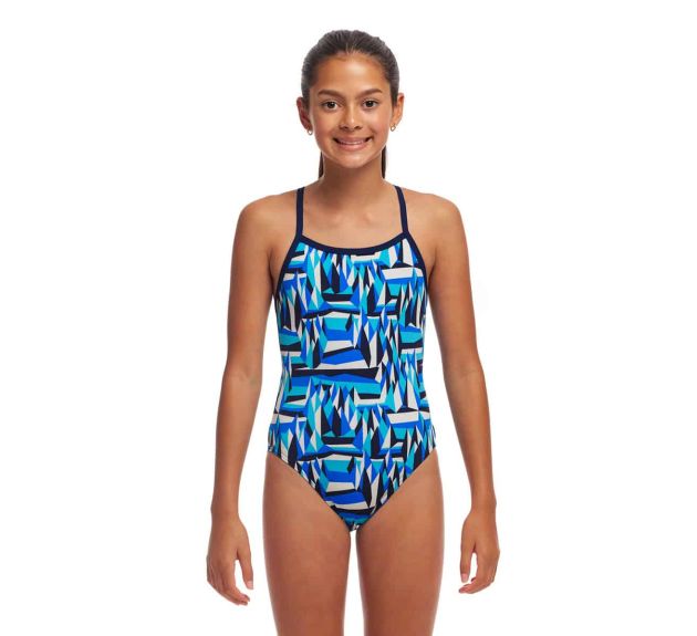 Funkita Girls Polar Caps Single Strap One Piece Swimsuit Multi Girls Swimsuits