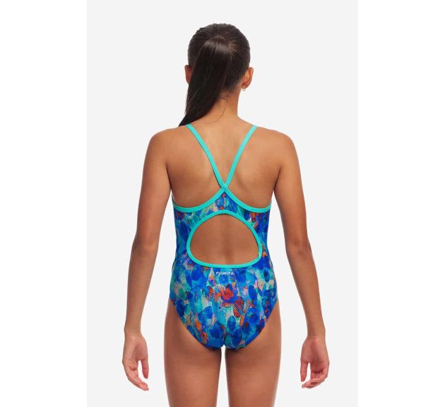 Funkita Girls Paint Press Diamond Back One Piece Swimsuit Multi Girls Swimsuits