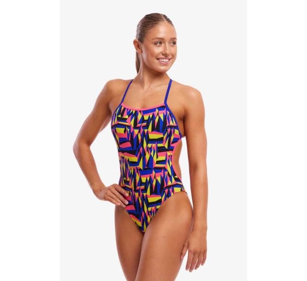 Funkita Ladies Spike Me Twisted One Piece Swimsuit Multi Womens Swimsuits