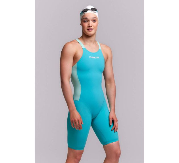 Funkita Ladies Mint Machine Apex Viper Kneesuit Green