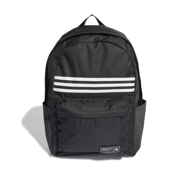 Adidas Classic 3 Stripes Horizontal Backpack Black