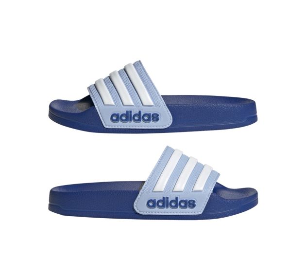 Adidas Junior Adilette Shower Slides Blue Dawn White Team Royal Blue