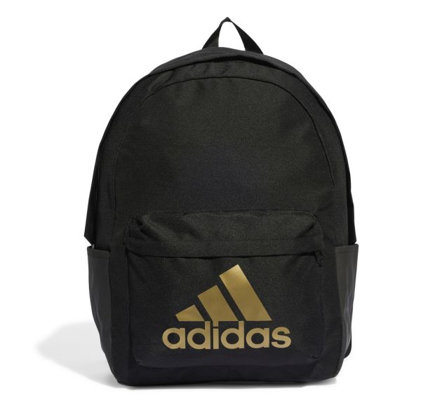 Adidas Classic Badge of Sport Backpack Black Gold Metallic Backpacks Swim Bags