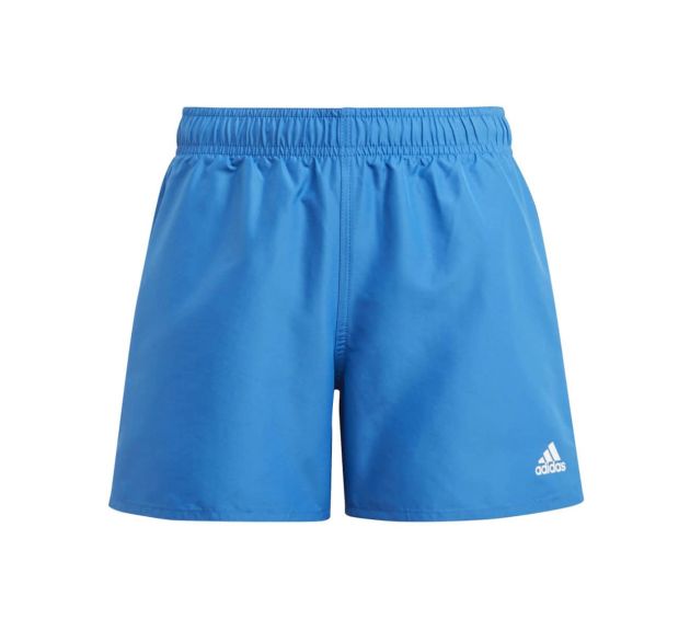 Adidas Boys Classic Badge of Sport Swim Shorts Bright Royal White Boys Swim Shorts