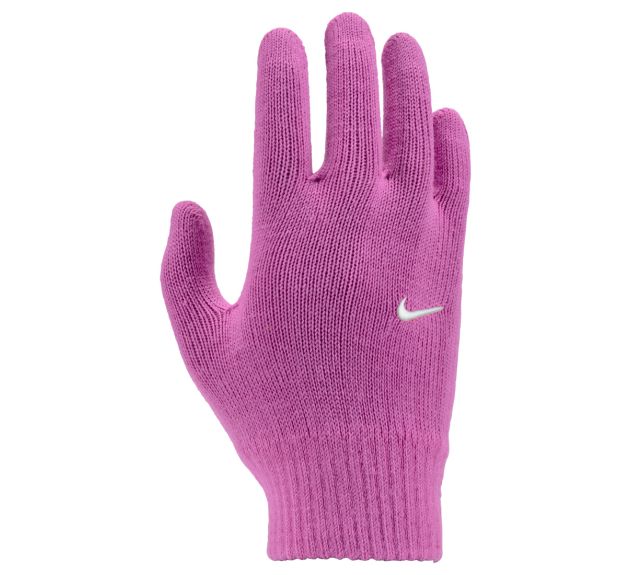 Nike Youth Swoosh Knit Gloves 2.0 Playful Pink White White Scarves Gloves