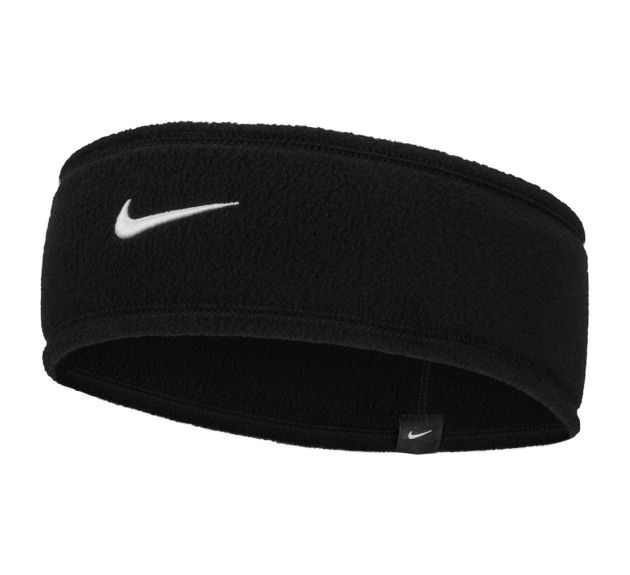 Nike Womens One Therma Fit Fleece Headband Black White Swimwear Sale