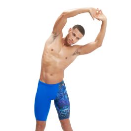 SPEEDO MENS CLUB 13 5cm SWIM BRIEFS ALLOVER DIGITAL BRIGHT