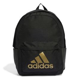 Adidas Classic Badge of Sport Backpack Black Gold Metallic Backpacks Swim Bags