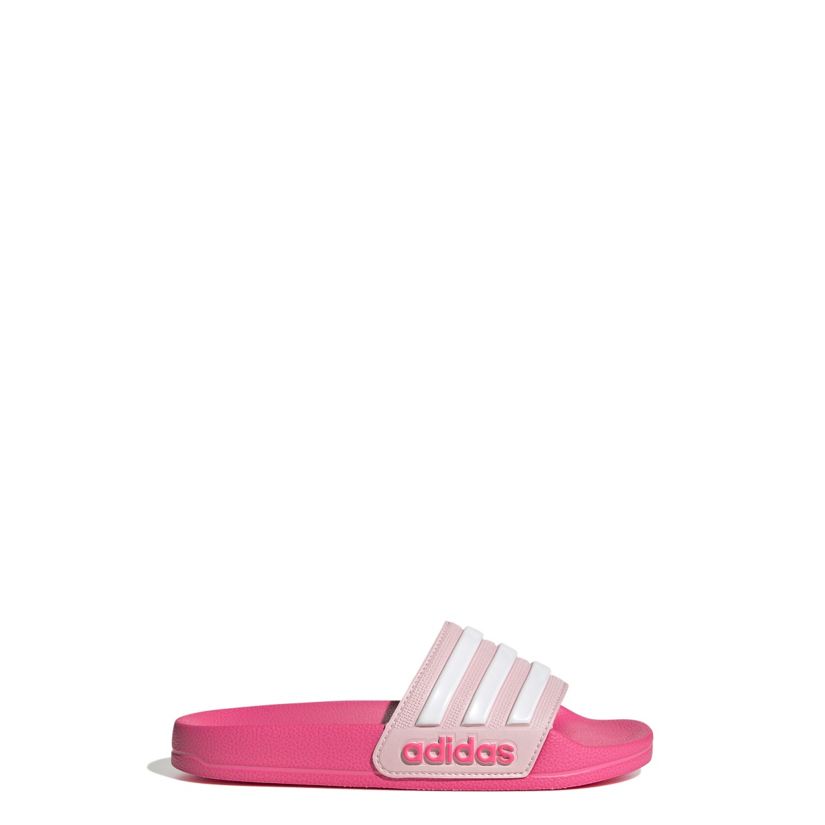 Adidas Junior Adilette Shower Slides Clear Pink White Swimwear Sale