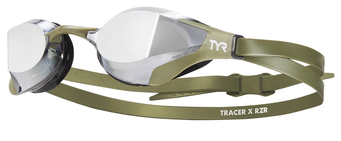 TYR Tracer X RZR Mirror Racing Goggles Green