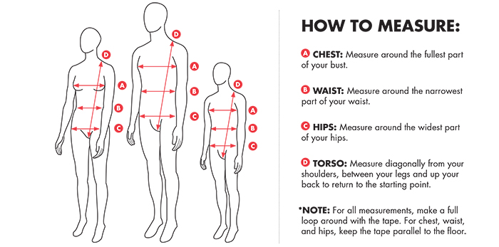 Jaked Size Chart