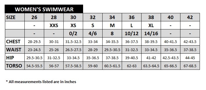 Size Chart For Girls Swimsuits | My XXX Hot Girl
